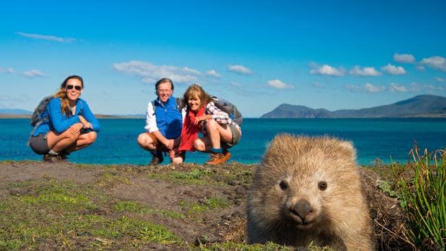 Happy family arriving in Australia on approved visas